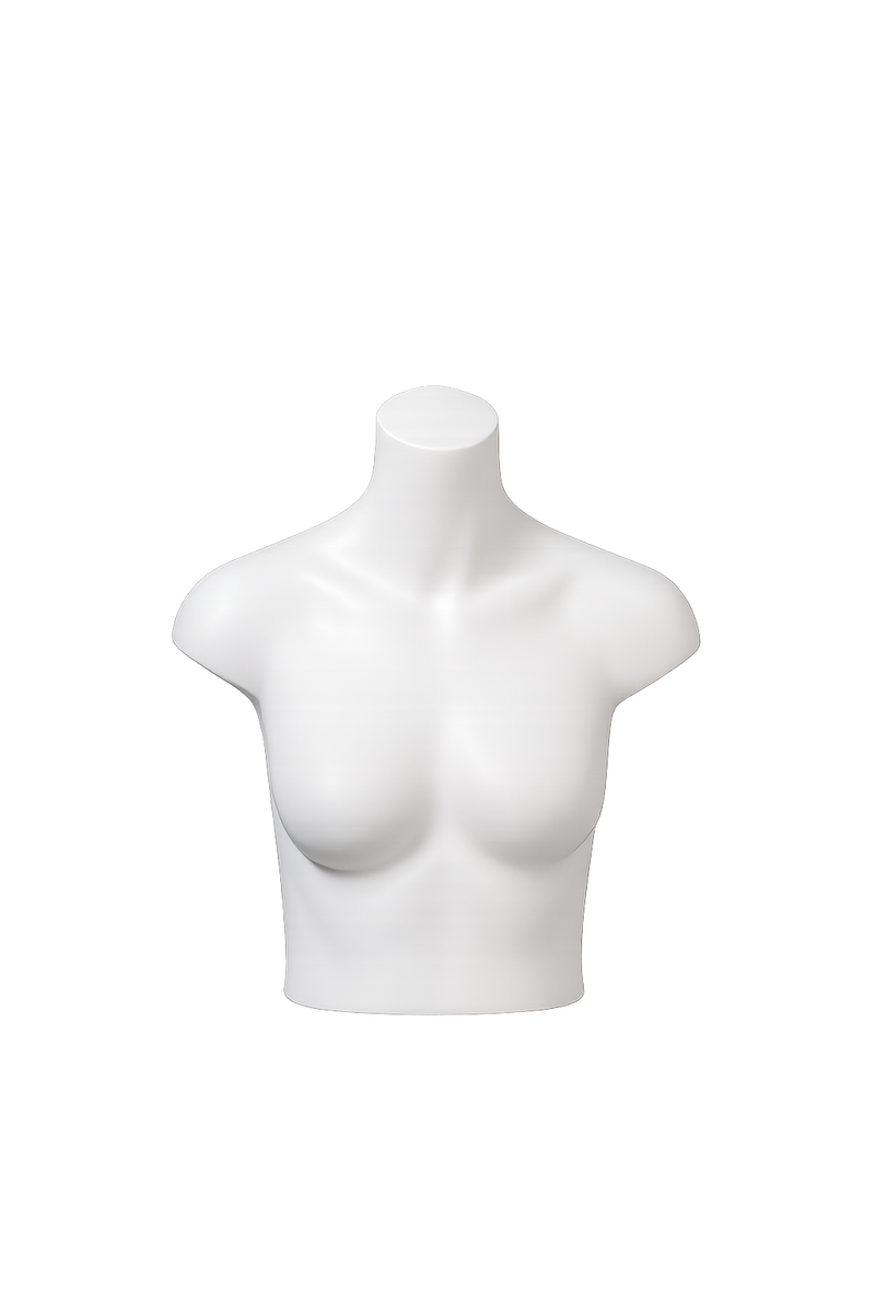 AMOY female bust / torso display form (FB-01) | مجسم عرض صدر/جذع نسائي من آموي