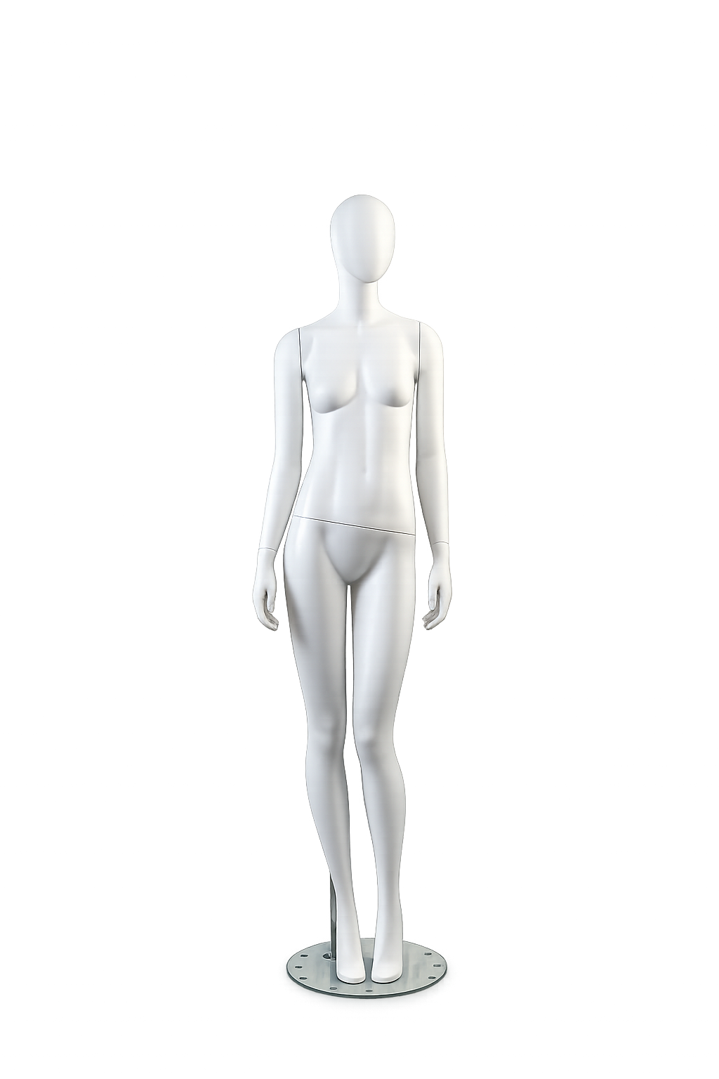 AMOY female full-body mannequin, abstract face, standing pose (FA-05) | مانيكان نسائي كامل الجسم بوجه مجرد ووضعية وقوف من آموي