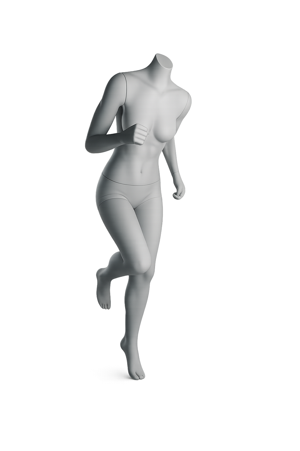 AMOY female full-body mannequin, sport / athletic pose (FS-01) | مانيكان نسائي كامل الجسم بوضعية رياضية من آموي
