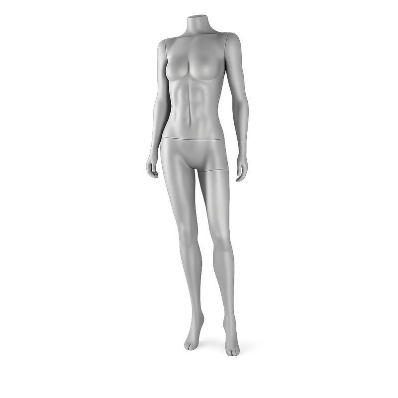AMOY female full-body mannequin, sport / athletic pose (FS-04) | مانيكان نسائي كامل الجسم بوضعية رياضية من آموي