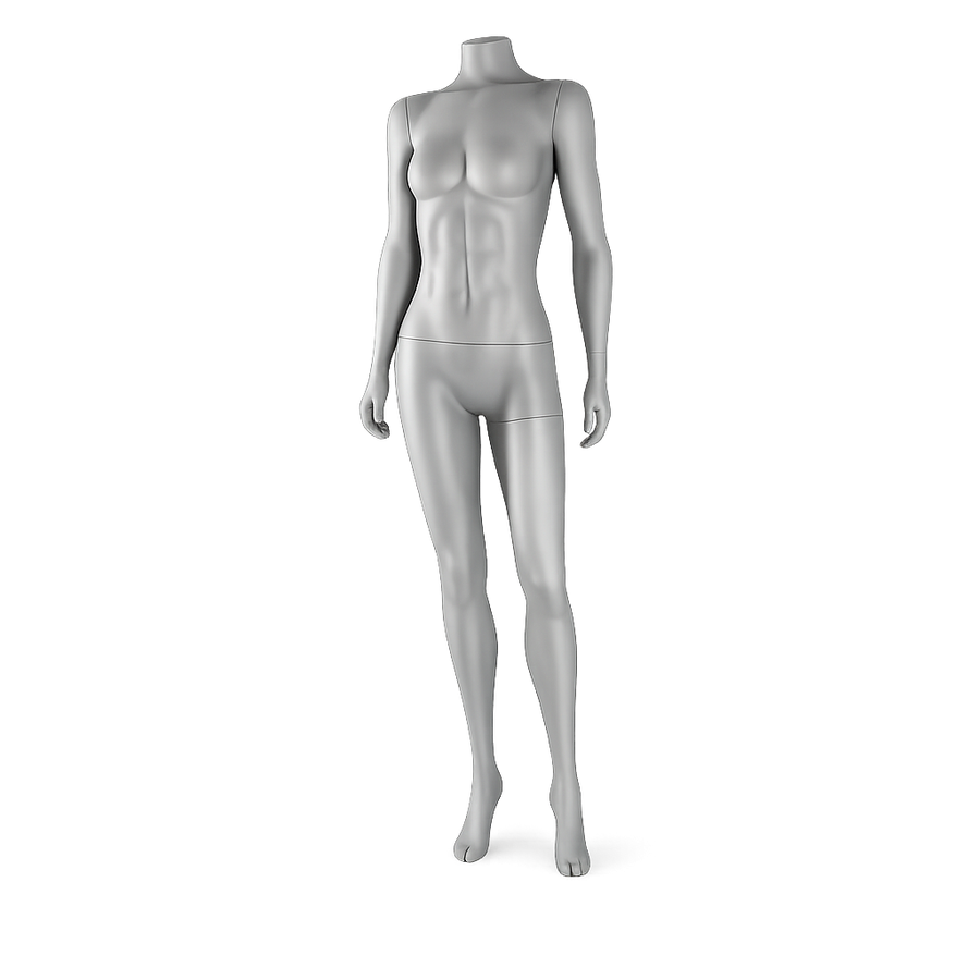 AMOY female full-body mannequin, sport / athletic pose (FS-04) | مانيكان نسائي كامل الجسم بوضعية رياضية من آموي