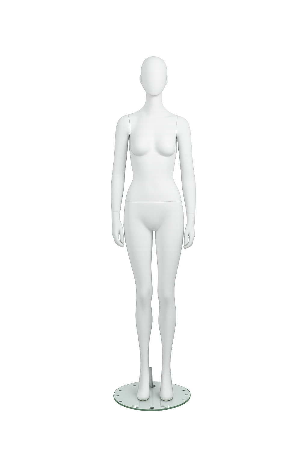 AMOY female full-body mannequin, standard standing pose (FN-02) | مانيكان نسائي كامل الجسم بوضعية وقوف قياسية من آموي