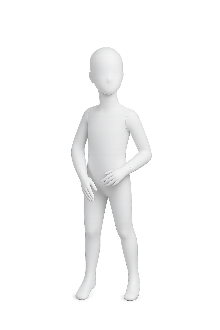AMOY kids full-body child mannequin, standing pose (KA-01) | مانيكان أطفال كامل الجسم بوضعية وقوف من آموي